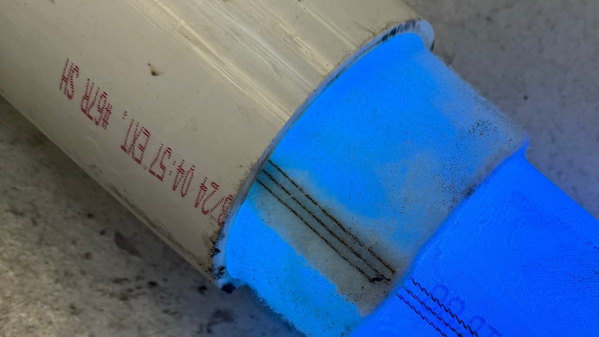| Gene's Water & Sewer sewer pipe lining being cured in place